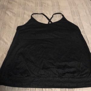 Black open back Tonic workout tank